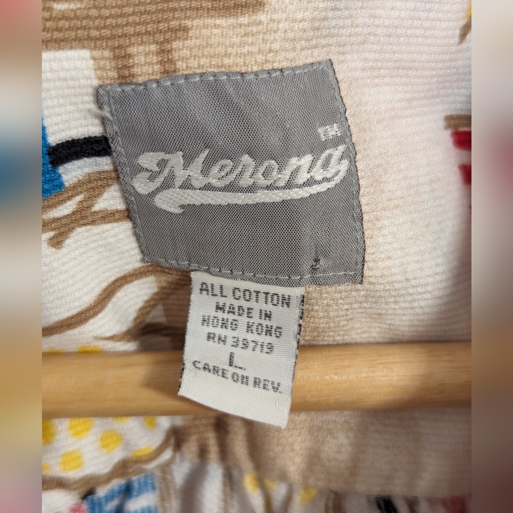 Merona Multicolor Patterned Button-Up Shirt - Picture 5 of 7